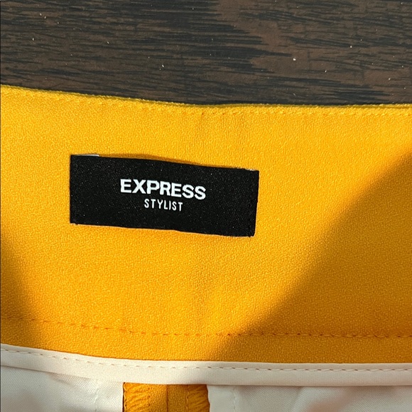 Express High-Waist Pleated Trousers in Bright Orange - Picture 2 of 14